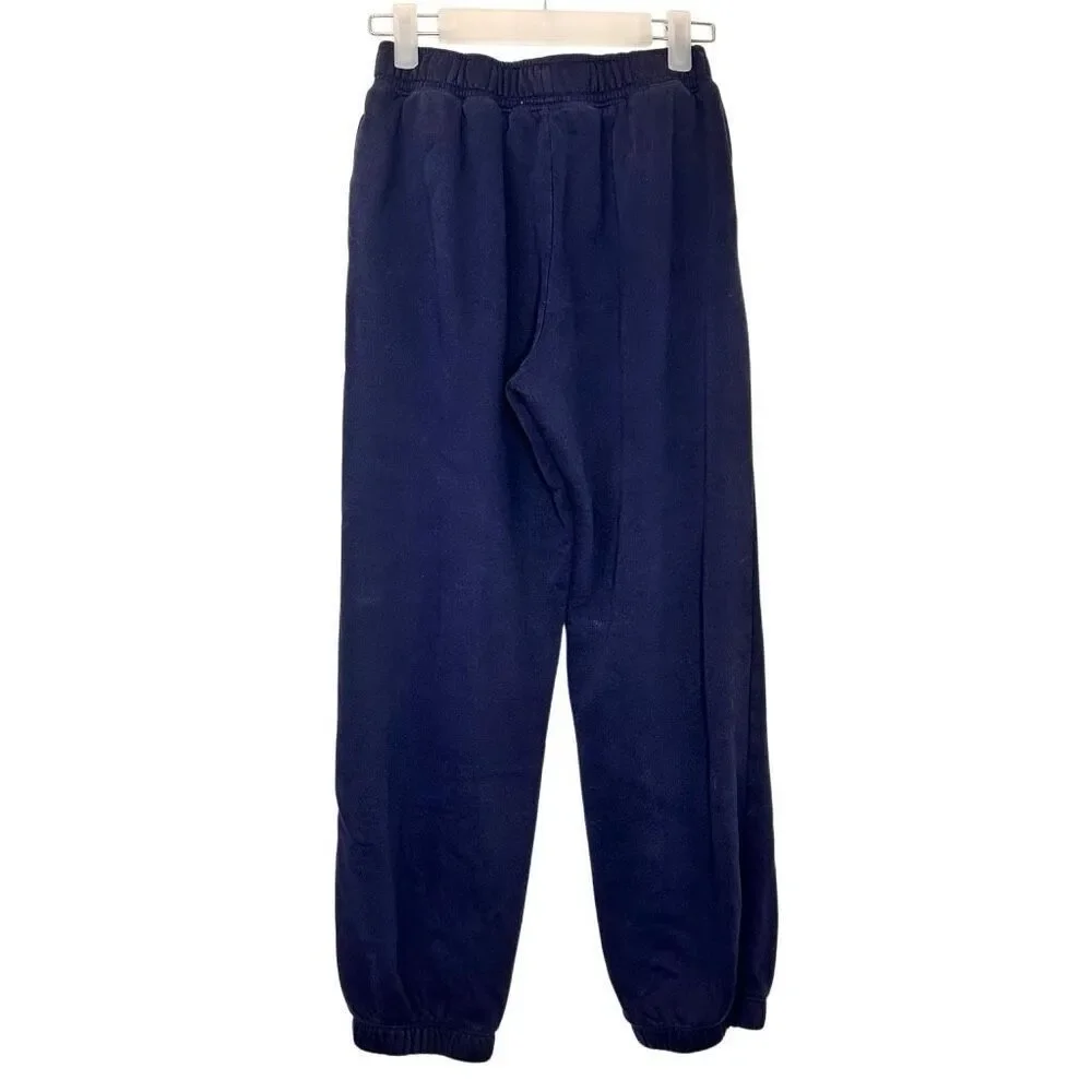 GAP Elastic Waist Fleece Lined Pull-on Jogger Sweatpants Navy Size 12